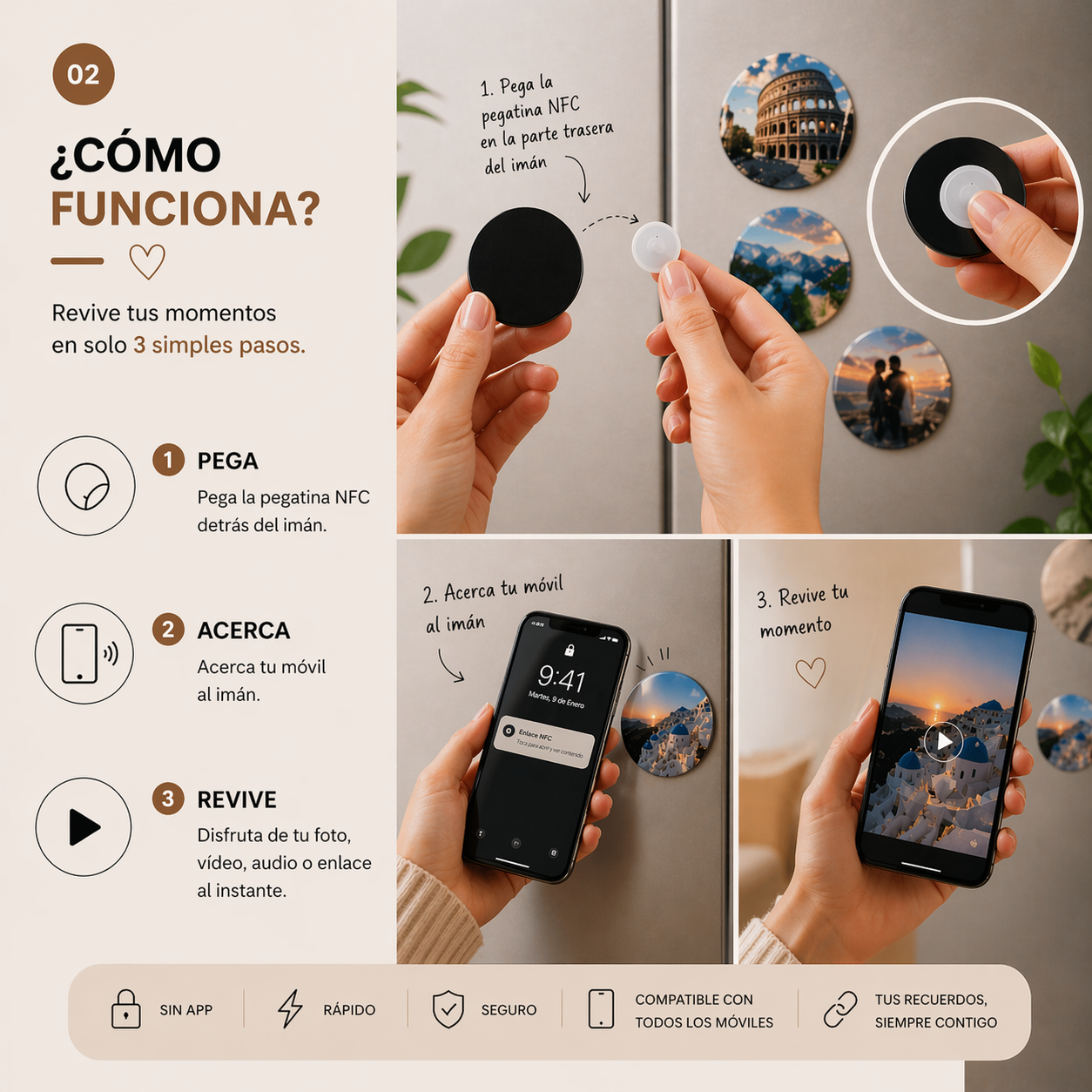 Pegatina NFC de Recuerdos