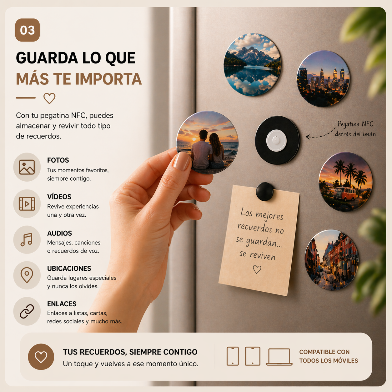 Pegatina NFC de Recuerdos
